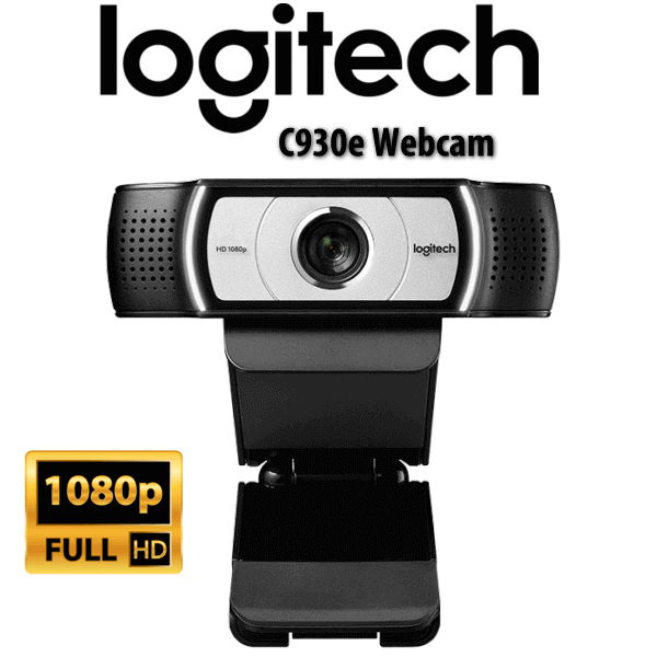 Logitech C930e Webcam Dubai - Full HD 1080p/30fps, 90°FoV, 4x Zoom